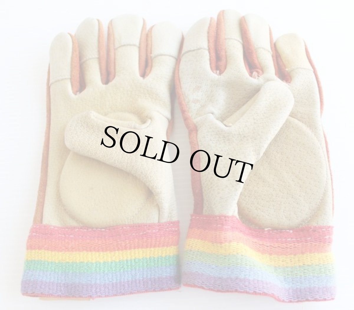 画像3: 70's Rector SKATEWEARパッド入り スエードレザー グローブ 茶 (3)