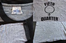 画像3: 70's FIFTH QUARTER リンガーTシャツ 杢グレー L (3)