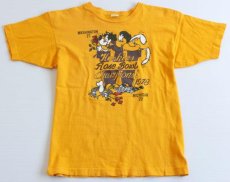 画像2: 70s USA製 Championチャンピオン Rose Bowl コットンTシャツ 黄 L (2)