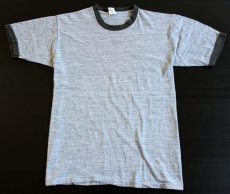 画像1: 70's FIFTH QUARTER リンガーTシャツ 杢グレー L (1)