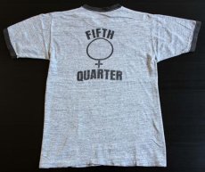 画像2: 70's FIFTH QUARTER リンガーTシャツ 杢グレー L (2)