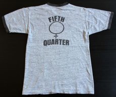 画像1: 70s FIFTH QUARTER リンガーTシャツ 杢グレー L (1)
