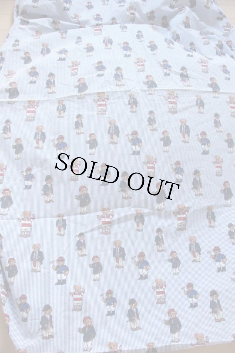 画像2: 90s USA製 ラルフローレン ポロベア フィットシーツ (2)