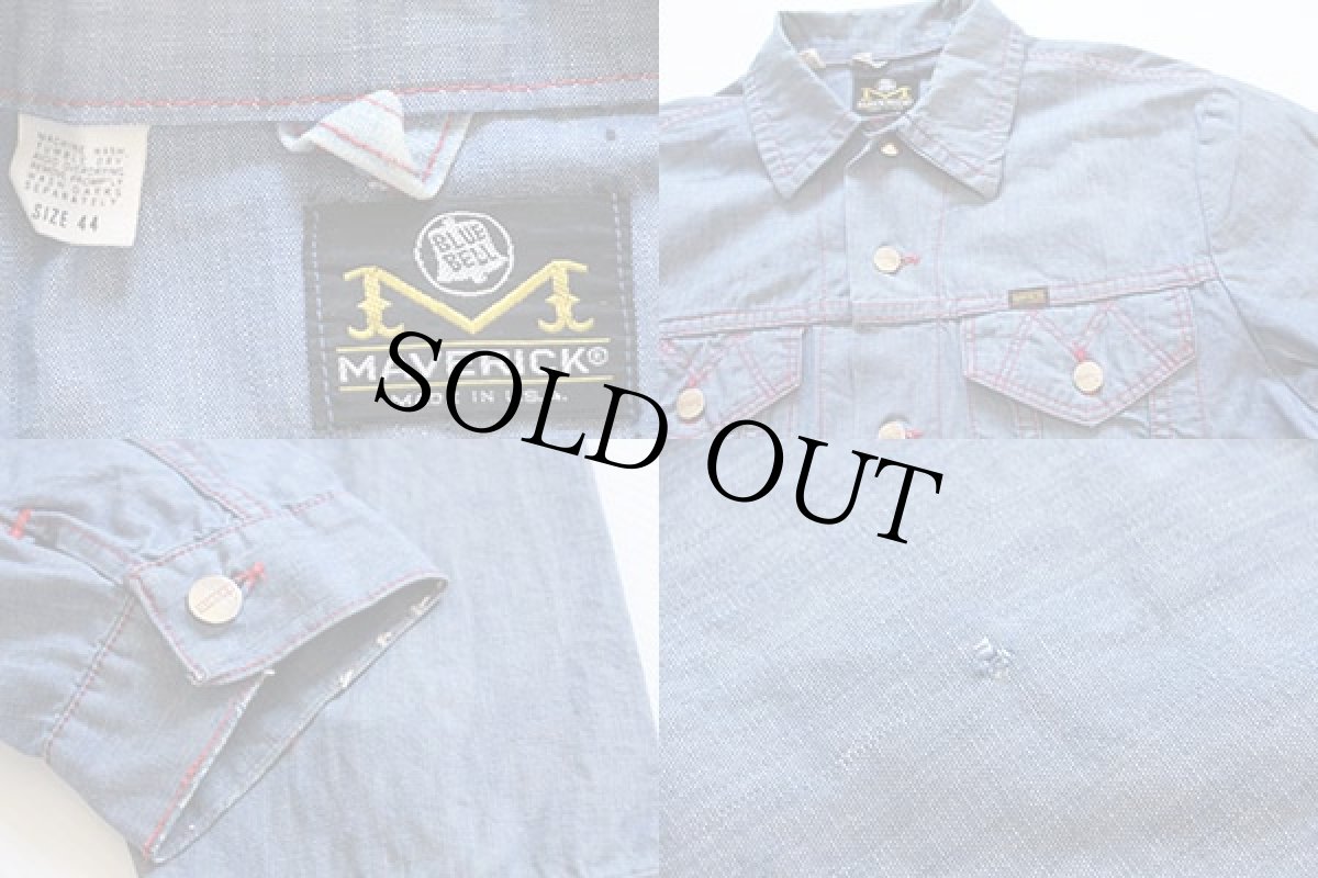 画像3: 70s USA製 BLUE BELL MAVERICKマーベリック シャンブレージャケット 44 (3)