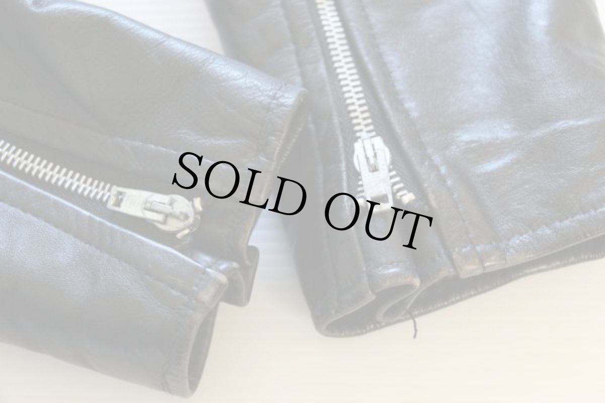 画像6: 70s USA製 gino leathers ダブルライダース レザージャケット 12 (6)