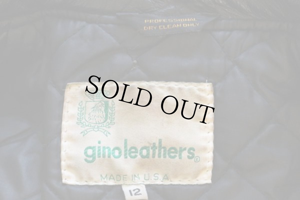 画像4: 70s USA製 gino leathers ダブルライダース レザージャケット 12 (4)