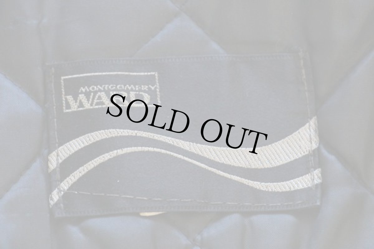 画像4: 70s MONTGOMERY WARD ダブルライダース レザージャケット 黒 (4)