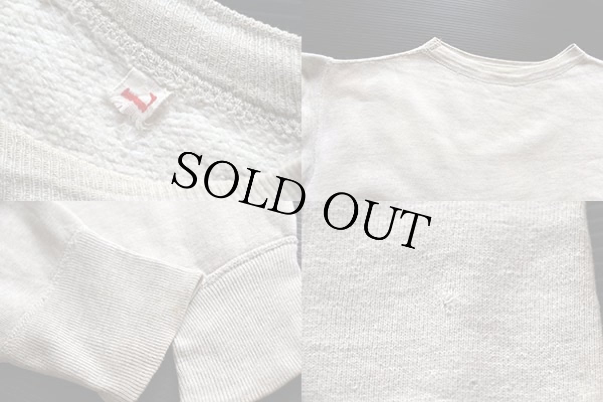 画像3: 50s UNKNOWN 無地 コットン スウェット オートミール (3)