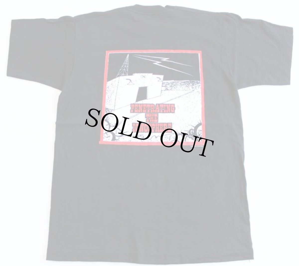 画像2: 90s USA製 ZZ TOP ANTENNA コットン バンドTシャツ 黒 L (2)