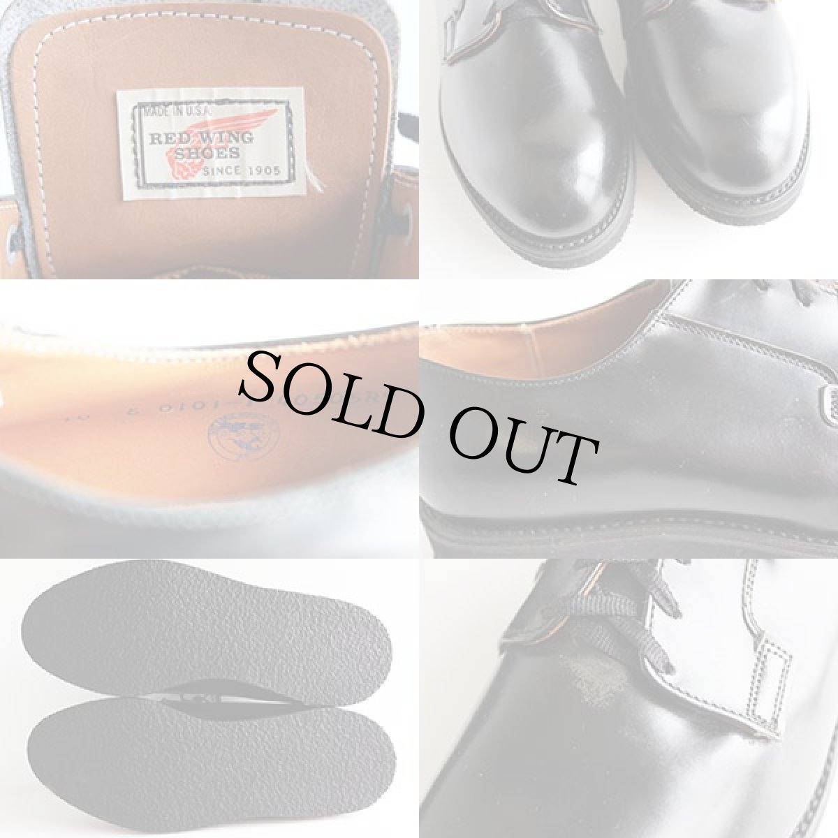 画像3: デッドストック★70s USA製 REDWINGレッドウイング 101 ポストマン レザーシューズ 10E (3)