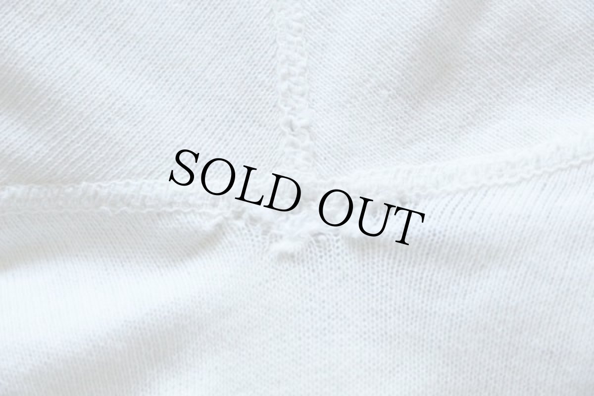 画像4: 60s 43 ナンバリング 染み込みプリント 半袖スウェット 白 (4)