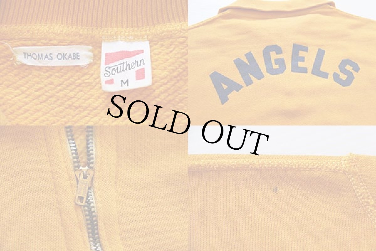 画像3: 60s Southern ハーフジップ 半袖スウェット M (3)