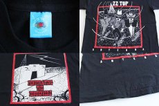 画像3: 90s USA製 ZZ TOP ANTENNA コットン バンドTシャツ 黒 L (3)
