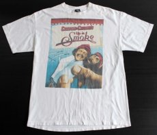 画像2: Cheech&Chong チーチ&チョン Up in Smoke コットンTシャツ 白 (2)