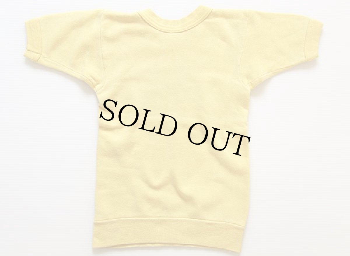 画像2: 60s BiKE DON'T HiKE 染み込みプリント 半袖スウェット 黄 キッズ (2)