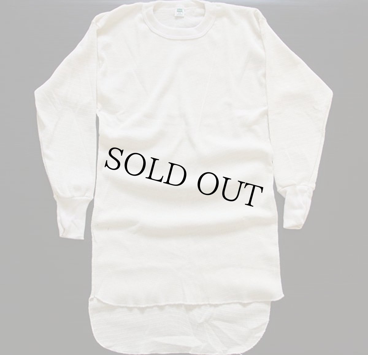 画像2: デッドストック★80s Hanes サーマルシャツ L (2)