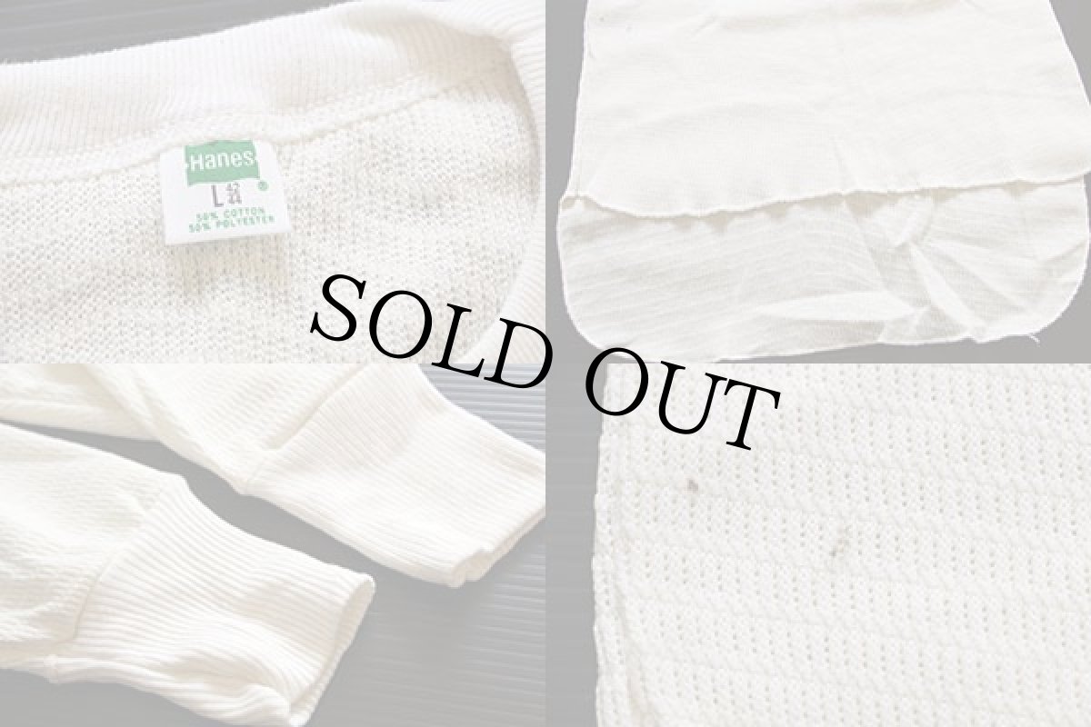 画像3: デッドストック★80s Hanes サーマルシャツ L (3)