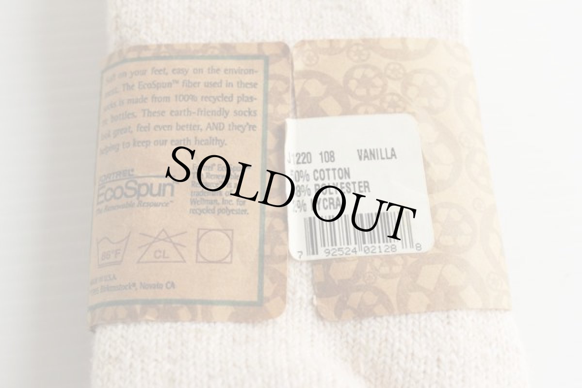 画像4: デッドストック★90s USA製 ビルケンシュトック ソックス バニラ L★靴下 (4)