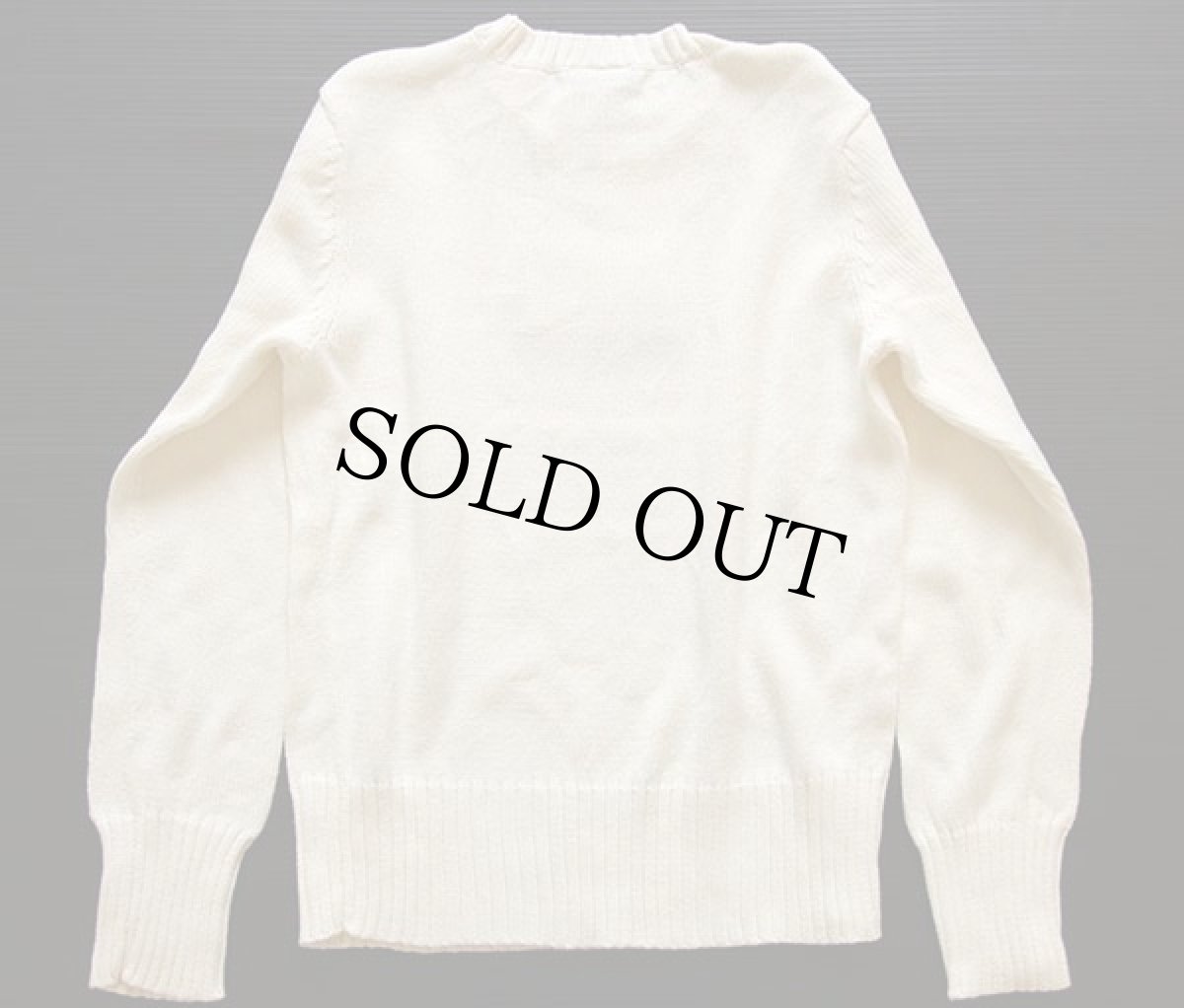 画像2: 00s オーストラリア製 POLO JEANSポロ ジーンズ ラルフローレン 星条旗 コットンニット セーター ナチュラル L (2)