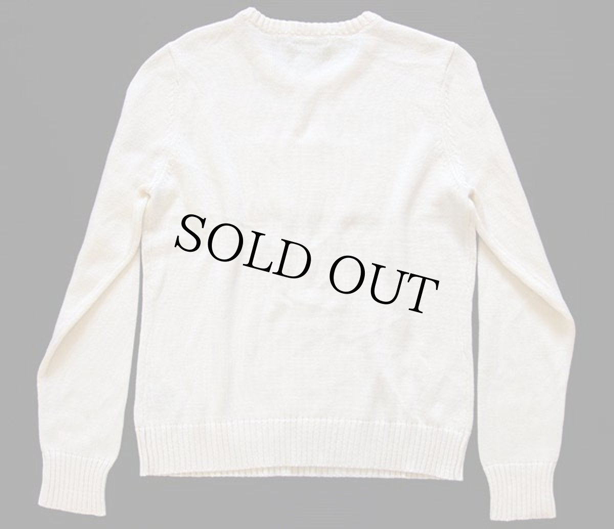 画像2: LAUREN ラルフローレン 星条旗 コットンニット セーター ナチュラル L (2)