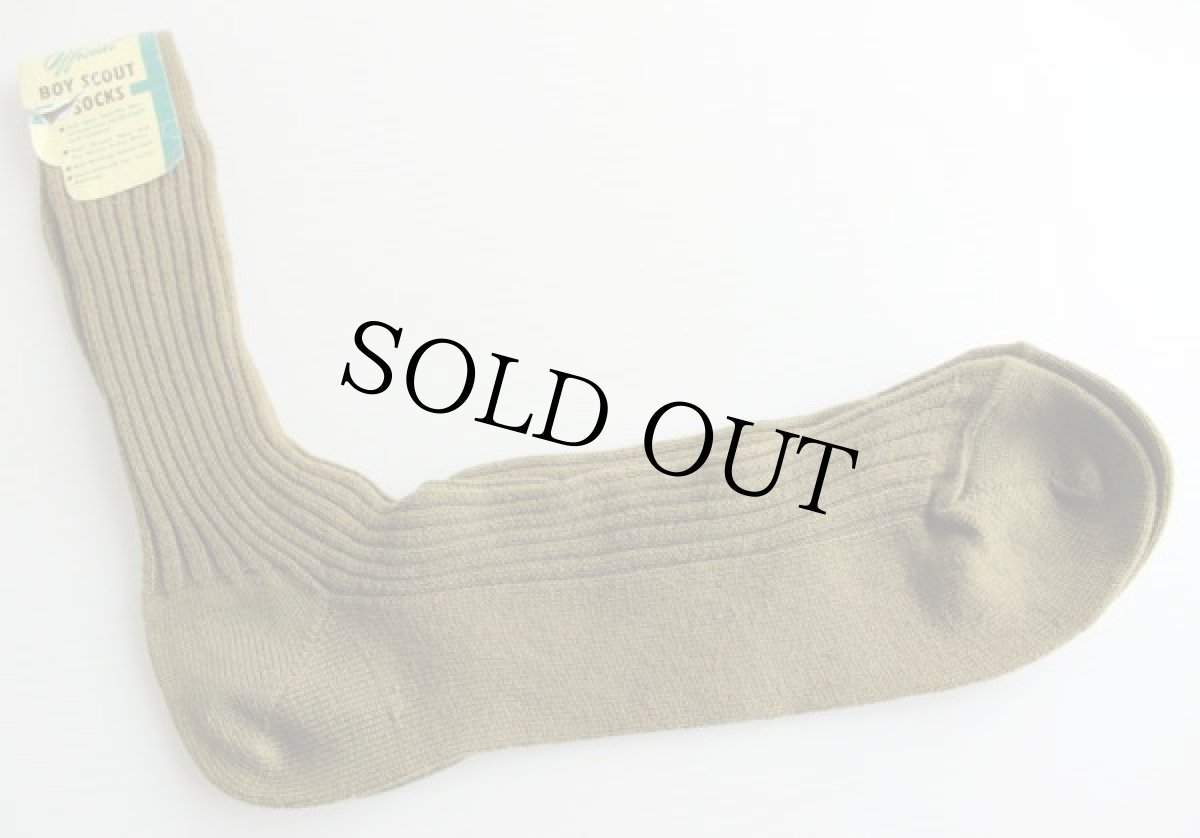 画像2: デッドストック★ビンテージ BSA ボーイスカウト ソックス オリーブ★靴下 (2)