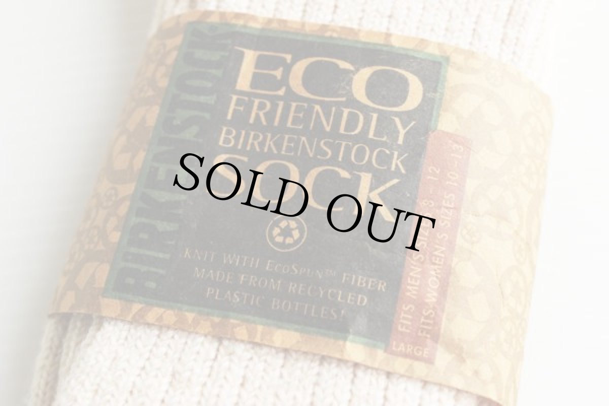 画像3: デッドストック★90s USA製 ビルケンシュトック ソックス バニラ L★靴下 (3)