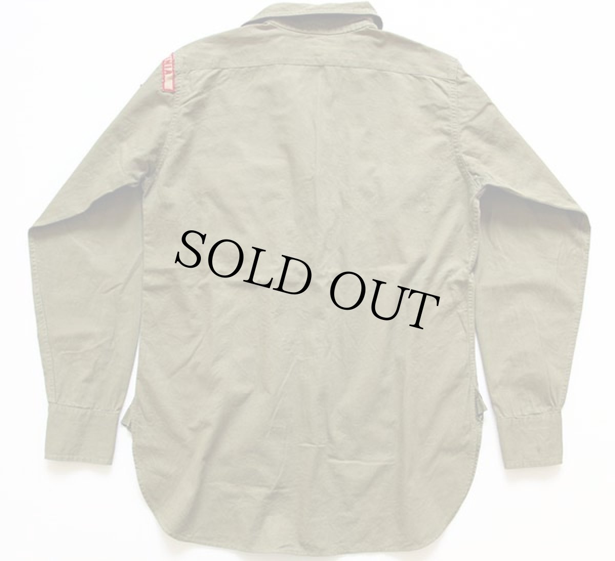 画像2: 40s BSA ボーイスカウト チェンジボタン マチ付き コットンシャツ (2)