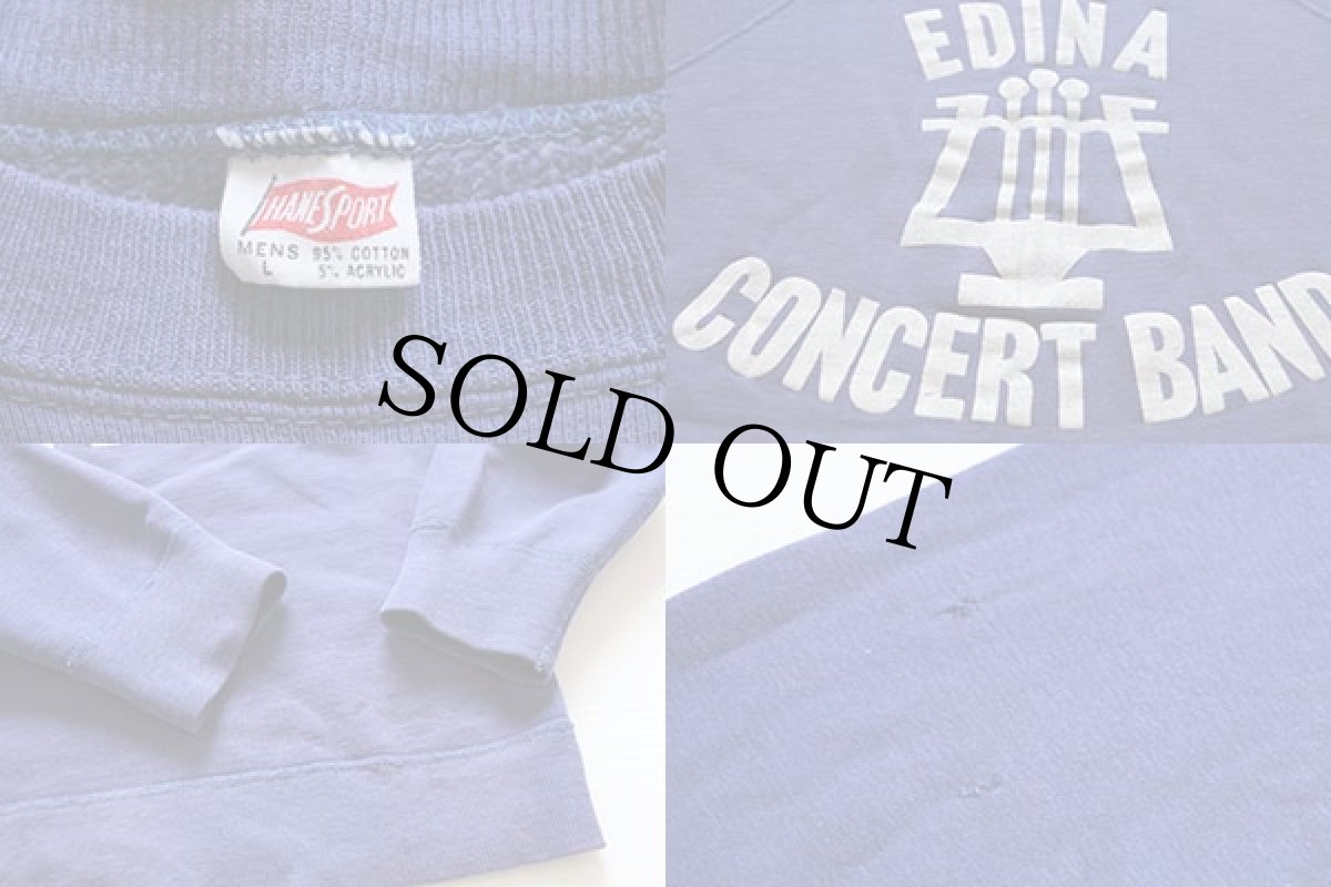 画像3: 60s HANESPORT EDINA スウェット 青紫 L (3)