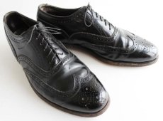 画像1: FLORSHEIMフローシャイム ROYAL IMPERIAL ウイングチップ レザーシューズ 黒 (1)