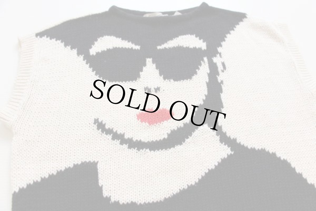 画像3: 90s graphic vandaling ノースリーブセーター L (3)