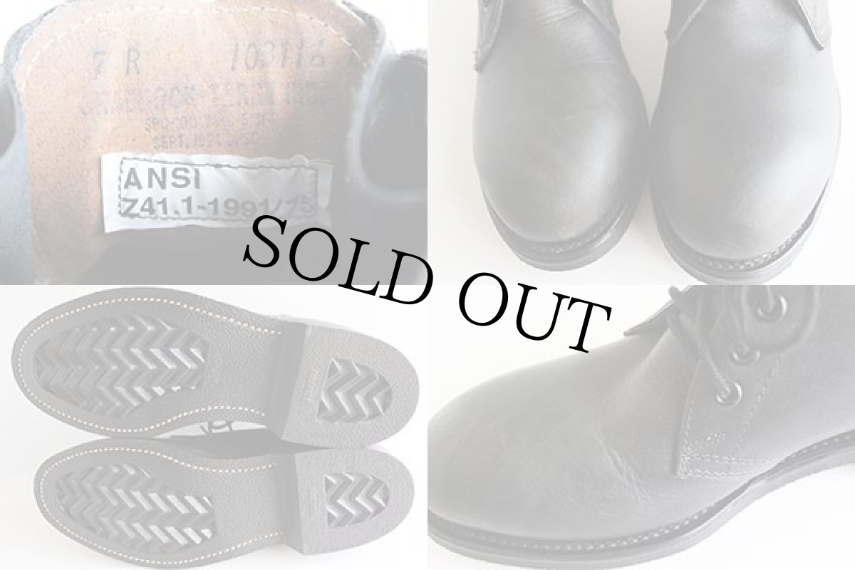 画像3: デッドストック★90s 米軍 スチールトゥ チャッカブーツ 黒 7R (3)