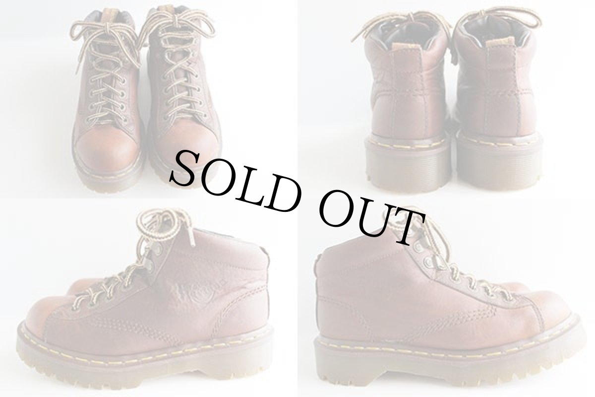 画像2: 英国製 DR.MARTENSドクターマーチン モンキーブーツ 茶 UK5 (2)