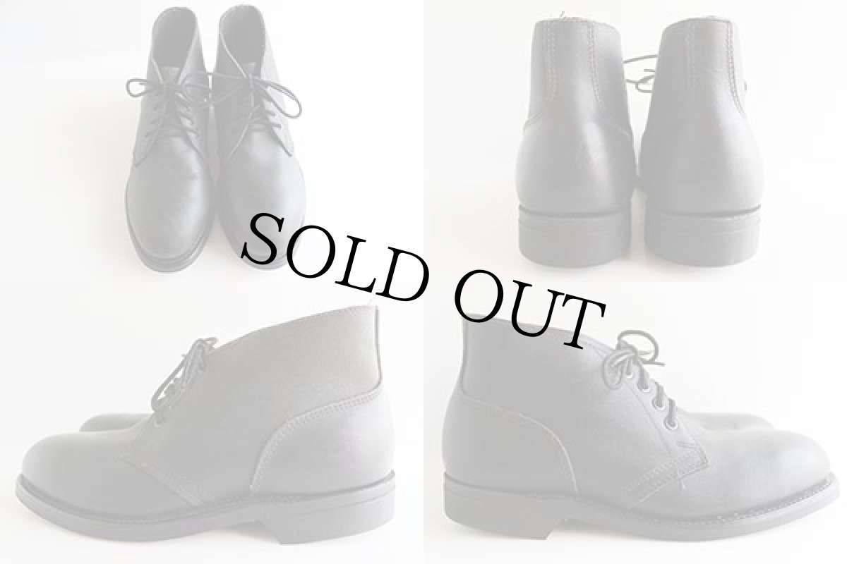 画像2: デッドストック★90s 米軍 スチールトゥ チャッカブーツ 黒 7R (2)