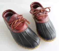 画像1: USA製 L.L.Bean ビーンブーツ ラバーモカシン 赤 7M★ガムシューズ (1)