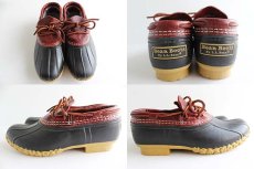 画像2: USA製 L.L.Bean ビーンブーツ ラバーモカシン 赤 7M★ガムシューズ (2)