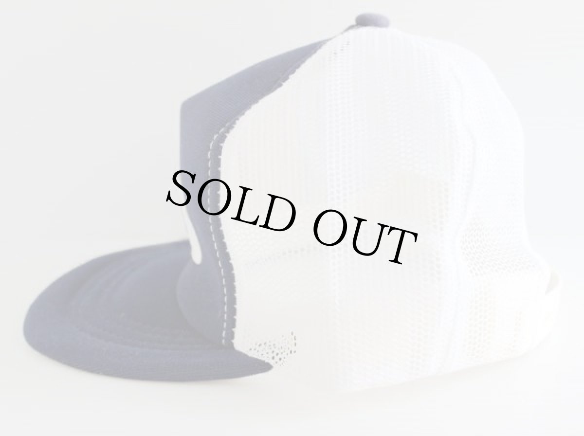 画像2: デッドストック★80s USA製 CHEVROLET シボレー パッチ付き メッシュキャップ 紺×白 (2)