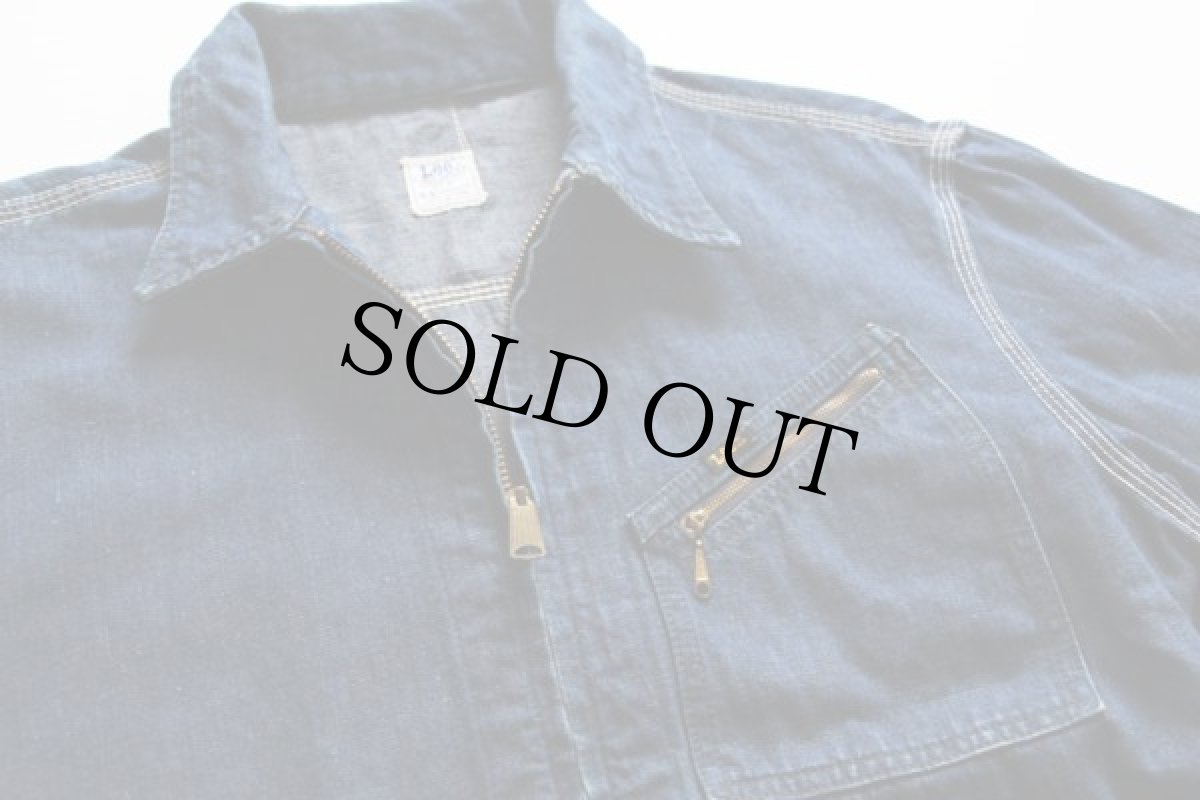 画像3: 60s USA製 Leeリー 91-B JELT DENIMジェルトデニム ワークジャケット 44 (3)