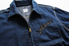 画像3: 60s USA製 Leeリー 91-B JELT DENIMジェルトデニム ワークジャケット 44 (3)