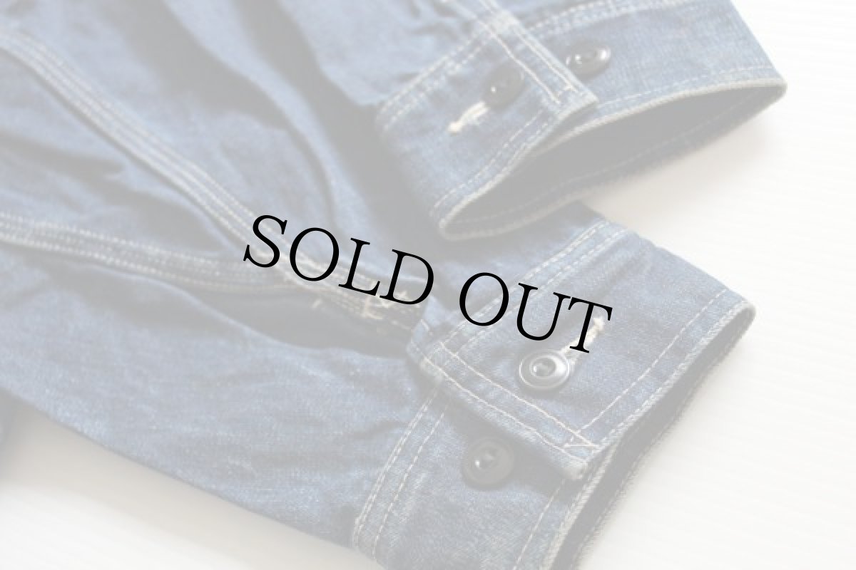 画像6: 60s USA製 Leeリー 91-B JELT DENIMジェルトデニム ワークジャケット 44 (6)