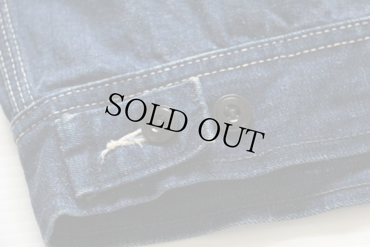 画像5: 60s USA製 Leeリー 91-B JELT DENIMジェルトデニム ワークジャケット 44 (5)