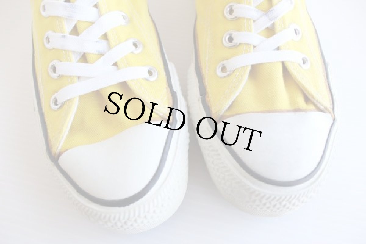 画像6: 80s USA製 CONVERSEコンバース ALL STARオールスターHI 当て布 イエロー 6.5 (6)