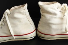 画像8: 80s USA製 CONVERSEコンバース ALL STARオールスターHI 当て布 ホワイト 7.5 (8)