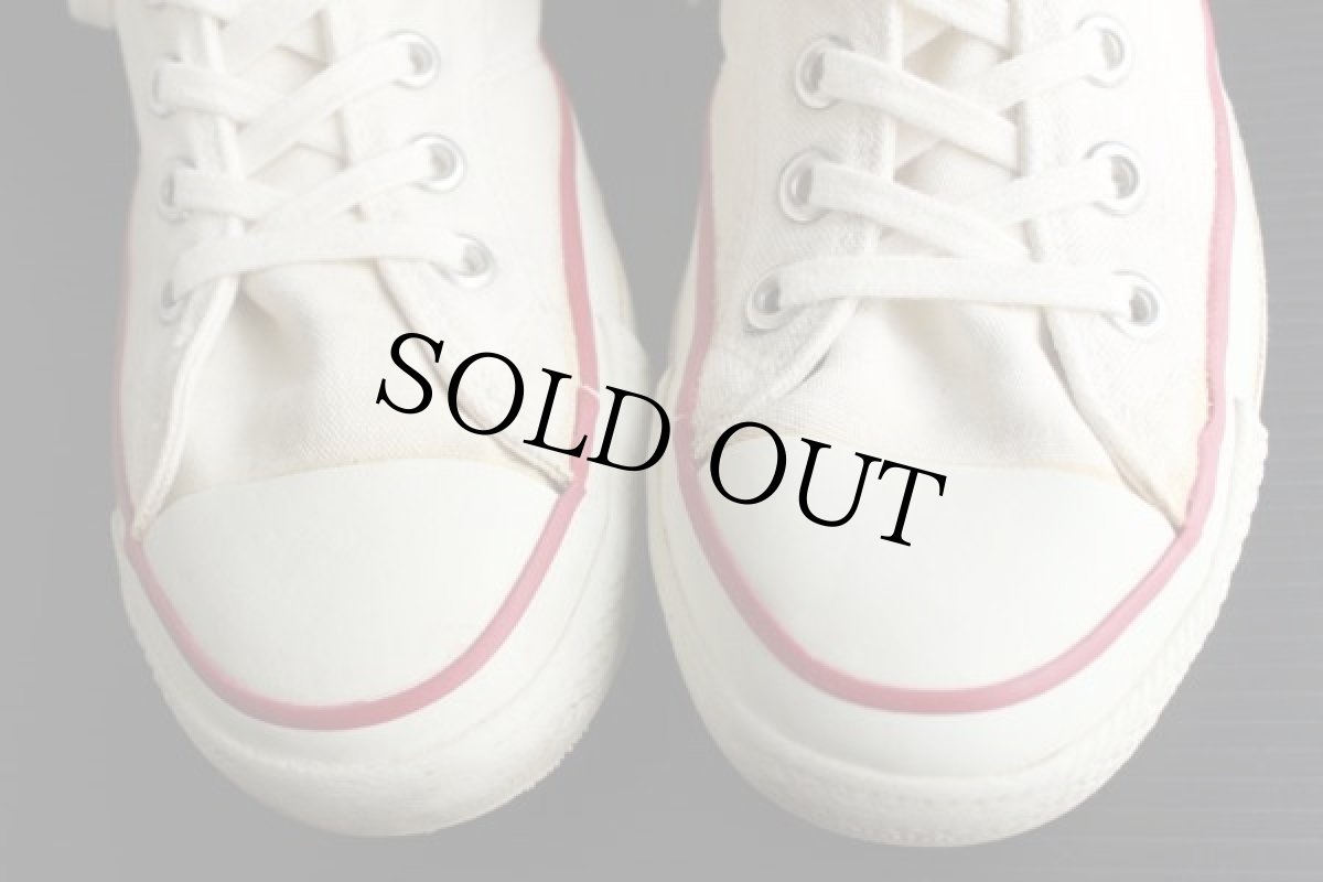 画像6: 80s USA製 CONVERSEコンバース ALL STARオールスターHI 当て布 ホワイト 7.5 (6)