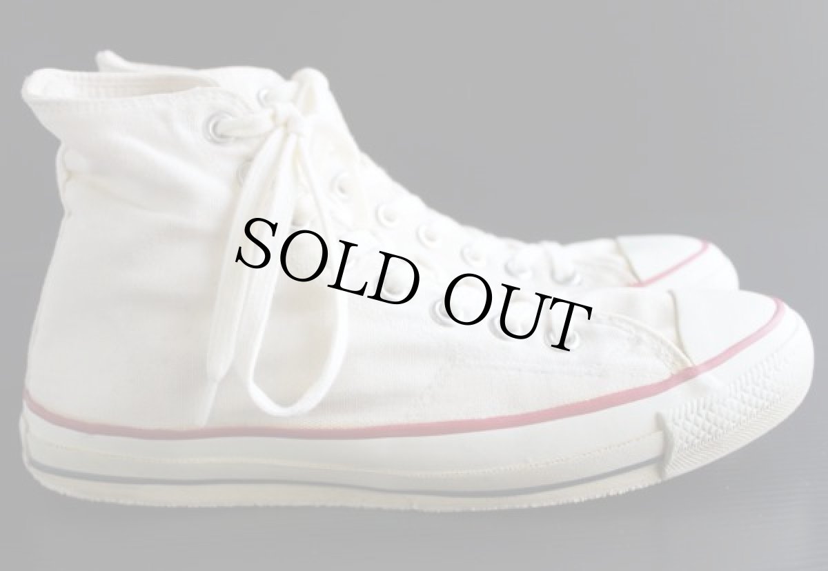 画像5: 80s USA製 CONVERSEコンバース ALL STARオールスターHI 当て布 ホワイト 7.5 (5)