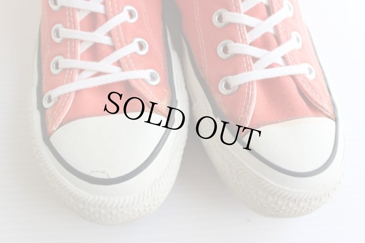 画像7: 80s USA製 CONVERSEコンバース ALL STARオールスターHI 当て布 オレンジ 7.5 (7)