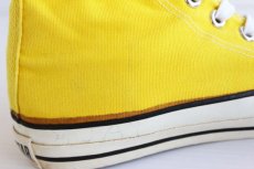 画像8: 80s USA製 CONVERSEコンバース ALL STARオールスターHI 当て布 イエロー 6.5 (8)