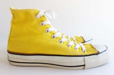 画像5: 80s USA製 CONVERSEコンバース ALL STARオールスターHI 当て布 イエロー 6.5 (5)