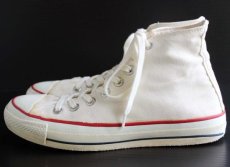 画像4: 80s USA製 CONVERSEコンバース ALL STARオールスターHI 当て布 ホワイト 7.5 (4)