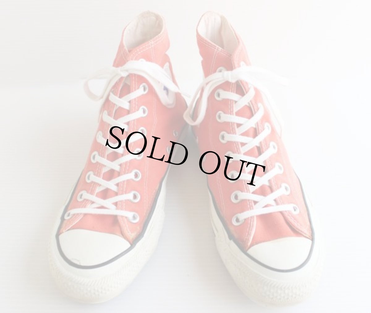 画像3: 80s USA製 CONVERSEコンバース ALL STARオールスターHI 当て布 オレンジ 7.5 (3)