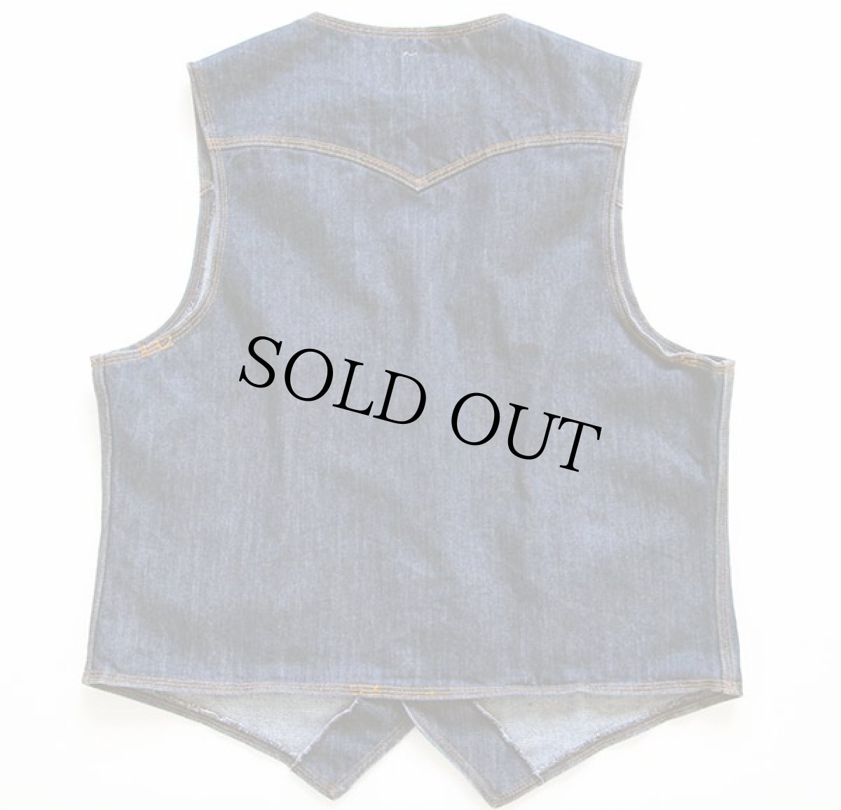 画像2: 70s USA製 Levi'sリーバイス 60506 デニムベスト L (2)